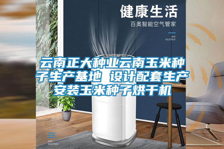 云南正大種業云南玉米種子生產基地 設計配套生產安裝玉米種子烘干機