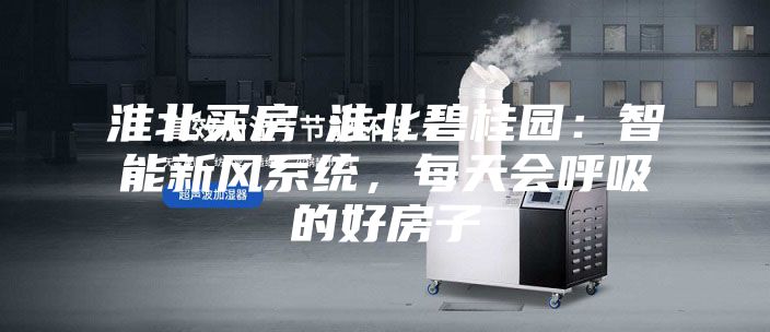 淮北買(mǎi)房│淮北碧桂園:智能新風(fēng)系統(tǒng),每天會(huì)呼吸的好房子
