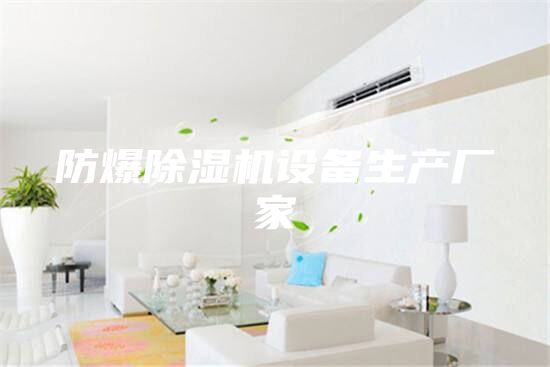 防爆除濕機(jī)設(shè)備生產(chǎn)廠家