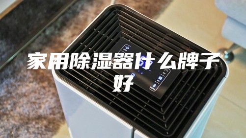 家用除濕器什么牌子好